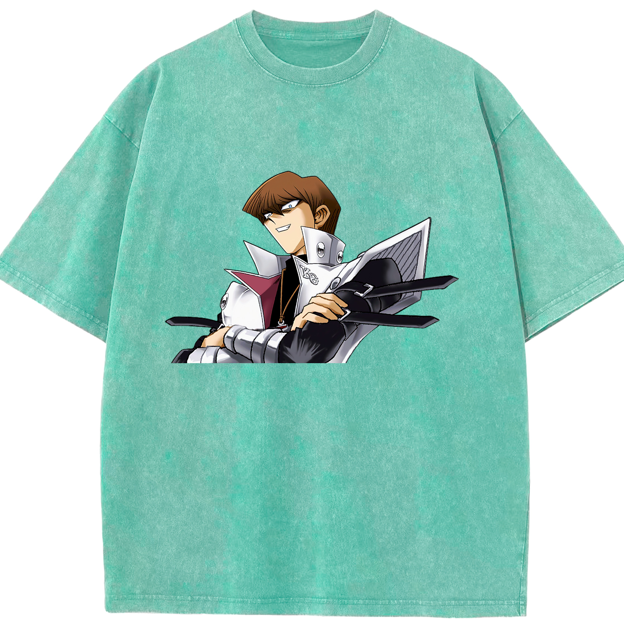 （画像用） 遊☆戯☆王 Yu-Gi-Oh! 綿100% ヴィンテージ風 半袖Tシャツ（フロントプリント）